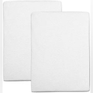 Honest Baby 100% Organic Cotton Fitted Crib Sheet-White NIB